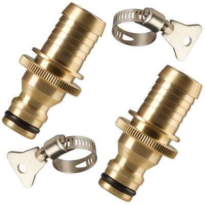 GORILLA EASY CONNECT Barbed Male Quick Connectors with O-Ring - Solid Brass Fittings for Hose Repairs, Available in 1/4", 3/8", 1/2", 5/8", and 3/4" Sizes