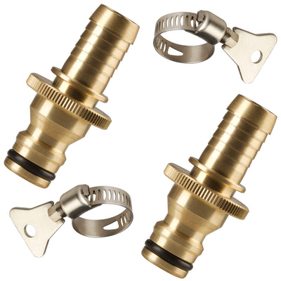 GORILLA EASY CONNECT Barbed Male Quick Connectors with O-Ring - Solid Brass Fittings for Hose Repairs, Available in 1/4", 3/8", 1/2", 5/8", and 3/4" Sizes